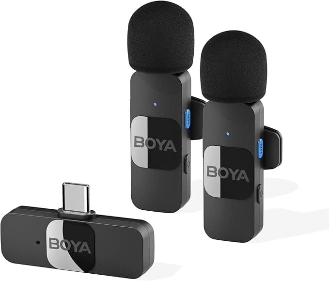 Boya BY-V20 é um modelo de fone sem fio