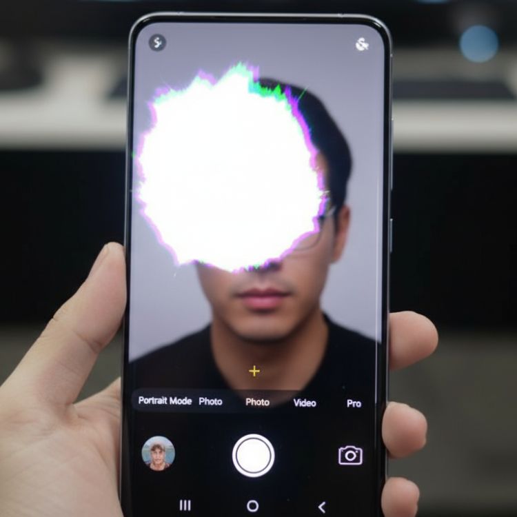 Bug de clarão na câmera do Galaxy S25 Ultra ao usar o modo Retrato na One UI 8