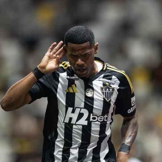 Júnior Santos marca primeiro gol pelo Atlético-MG — Foto: Pedro Souza / Atlético